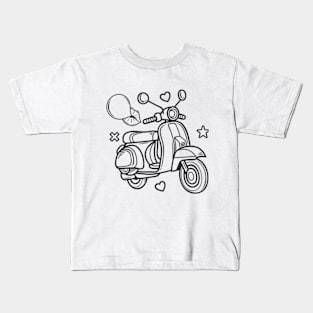 Vespa Doodle Kids T-Shirt